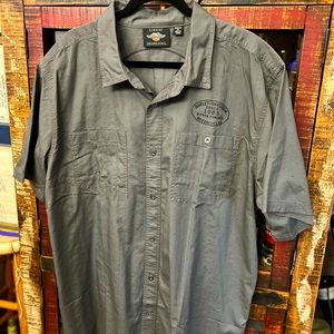 Mens new Harley Davidson button down shirt